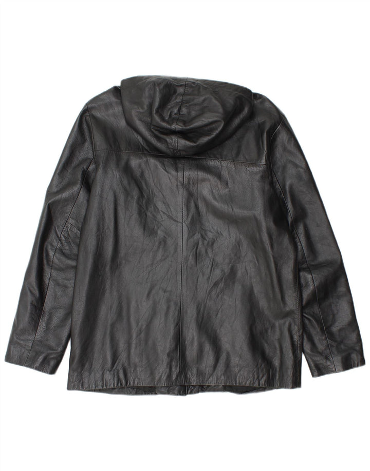 Privilegi Womens Leather Jacket IT 46 Large Black Leather