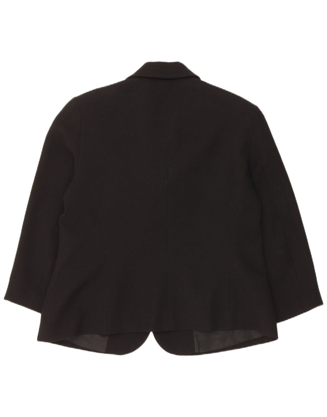 Luisa Spagnoli Womens 3 Button Blazer Jacket UK 14 Medium Black Wool