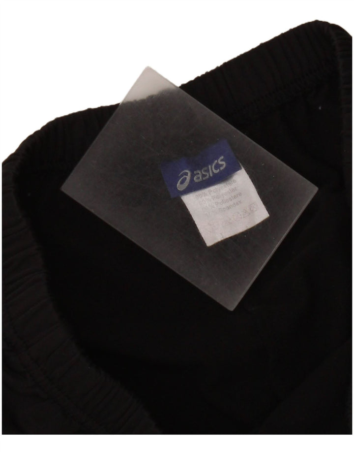 Asics Womens Graphic Sport Shorts UK 16 Large  Black Polyester