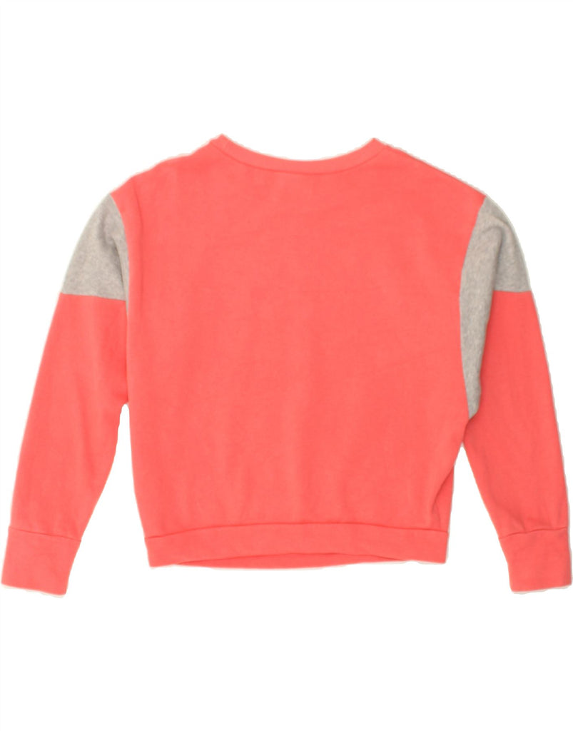 REEBOK Womens Loose Fit Graphic Sweatshirt Jumper UK 12/14 Medium Pink | Vintage Reebok | Thrift | Second-Hand Reebok | Used Clothing | Messina Hembry 