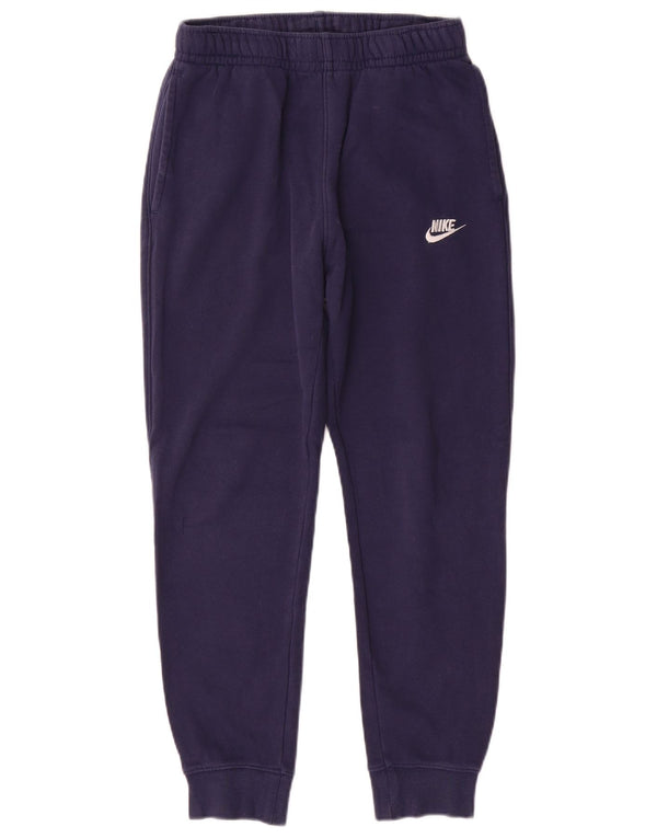 Nike Mens Tracksuit Trousers Joggers Small Navy Blue Cotton