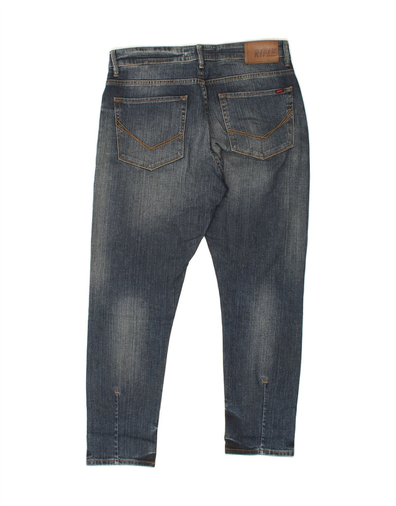 RIFLE Mens Cropped Skinny Jeans W32 L27 Blue Cotton Vintage Rifle and Second-Hand Rifle from Messina Hembry 