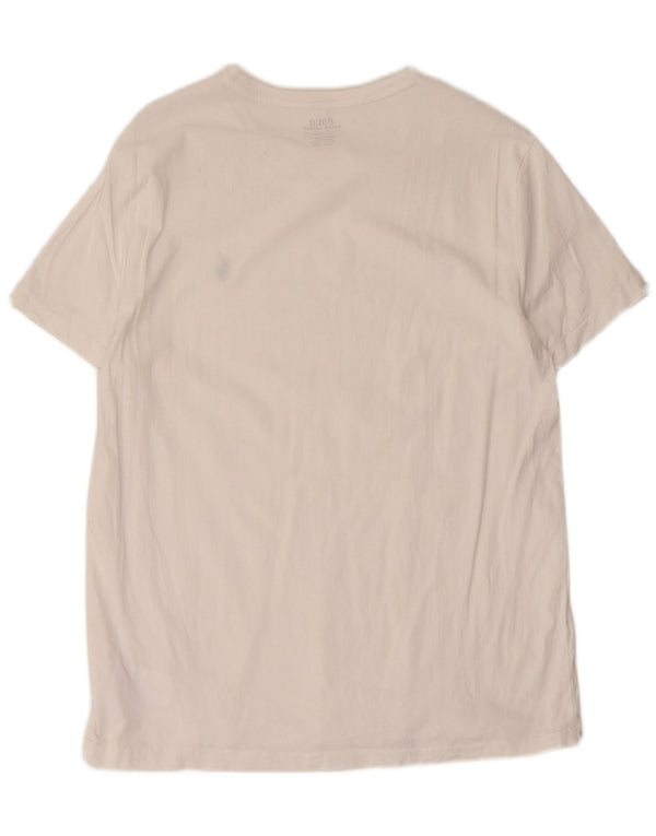 Polo Ralph Lauren Mens Custom Slim Fit T-Shirt Top Large White Cotton
