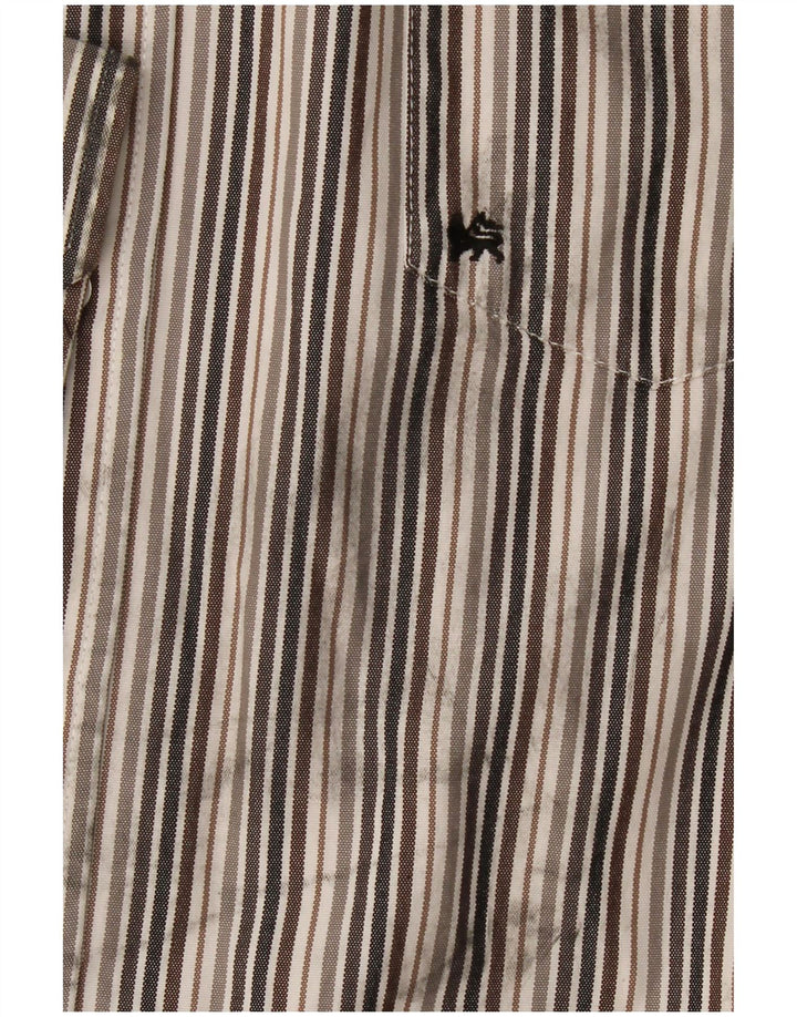 LERROS Mens Shirt 2XL Grey Striped Cotton