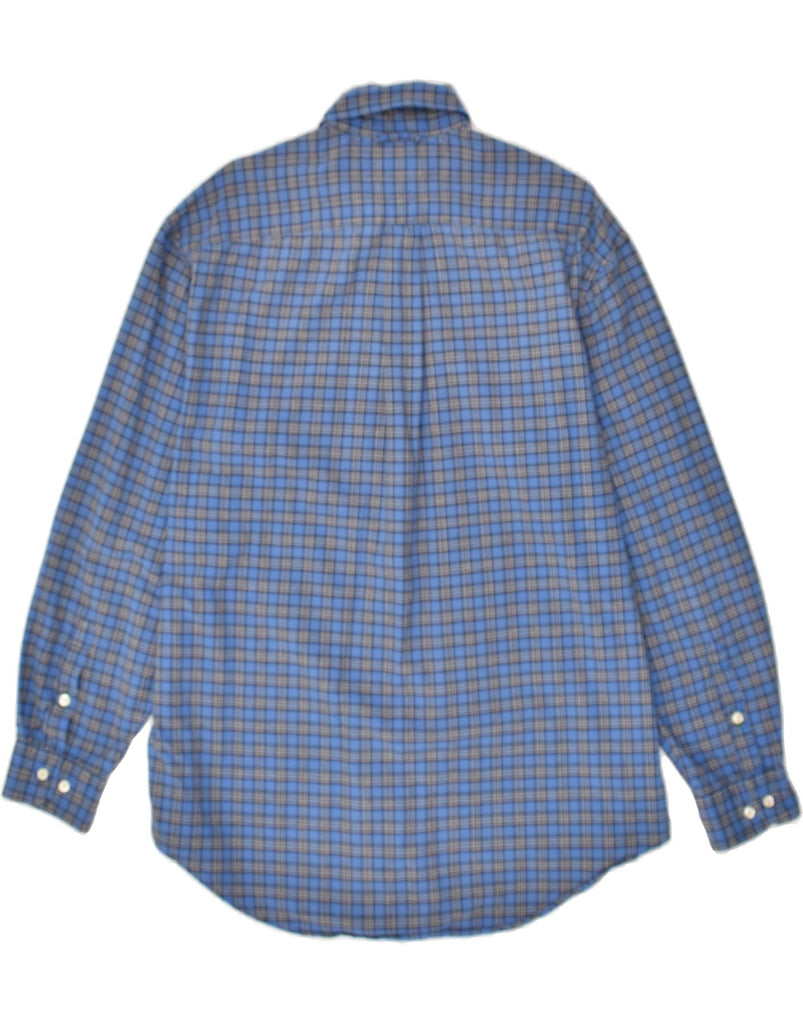 TOMMY HILFIGER Mens Shirt Medium Blue Check Cotton | Vintage Tommy Hilfiger | Thrift | Second-Hand Tommy Hilfiger | Used Clothing | Messina Hembry 