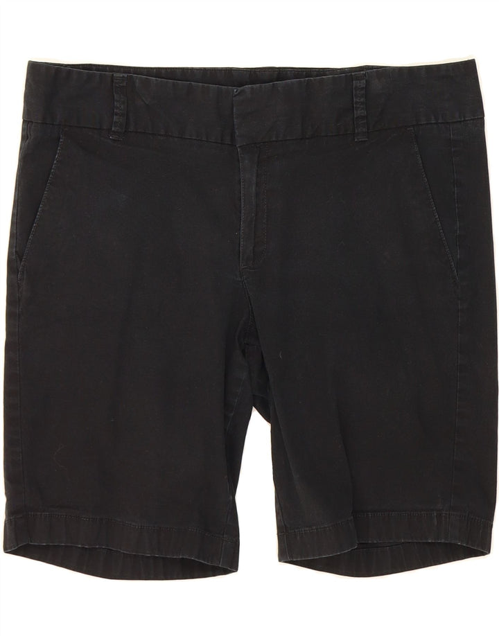 J. CREW Womens Stretch Chino Shorts US 10 Large W32 Black Cotton Vintage J. Crew and Second-Hand J. Crew from Messina Hembry 