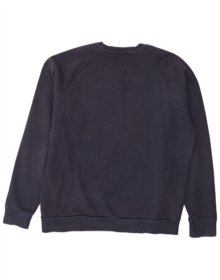 Fila Mens Sweatshirt Jumper Large Navy Blue Cotton