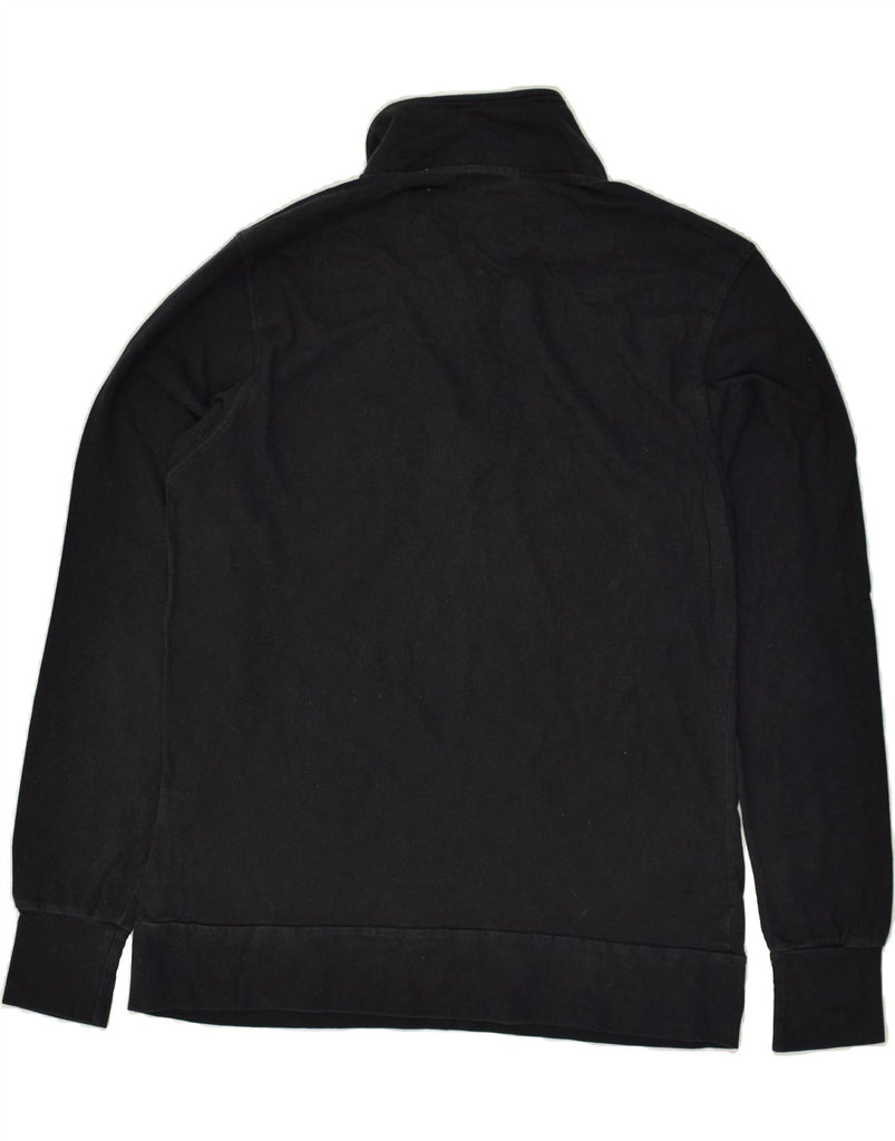 NORTH SAILS Mens Slim Zip Neck Sweatshirt Jumper 2XL Black Cotton | Vintage North Sails | Thrift | Second-Hand North Sails | Used Clothing | Messina Hembry 