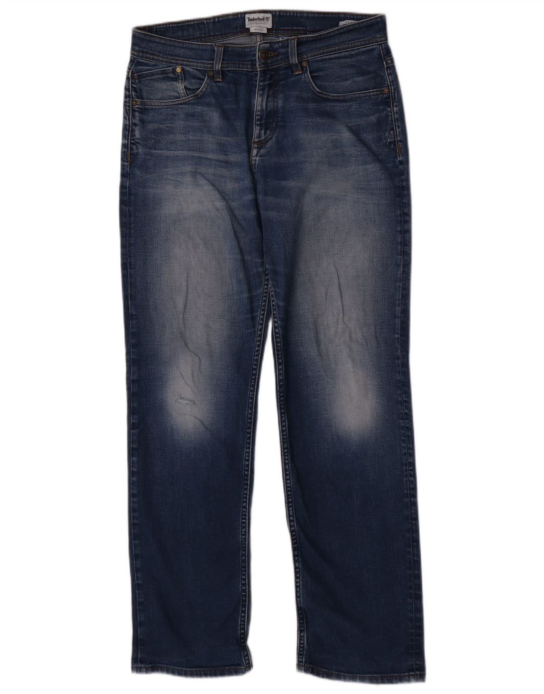 Timberland Mens Clark Straight Jeans W32 L32 Blue Cotton