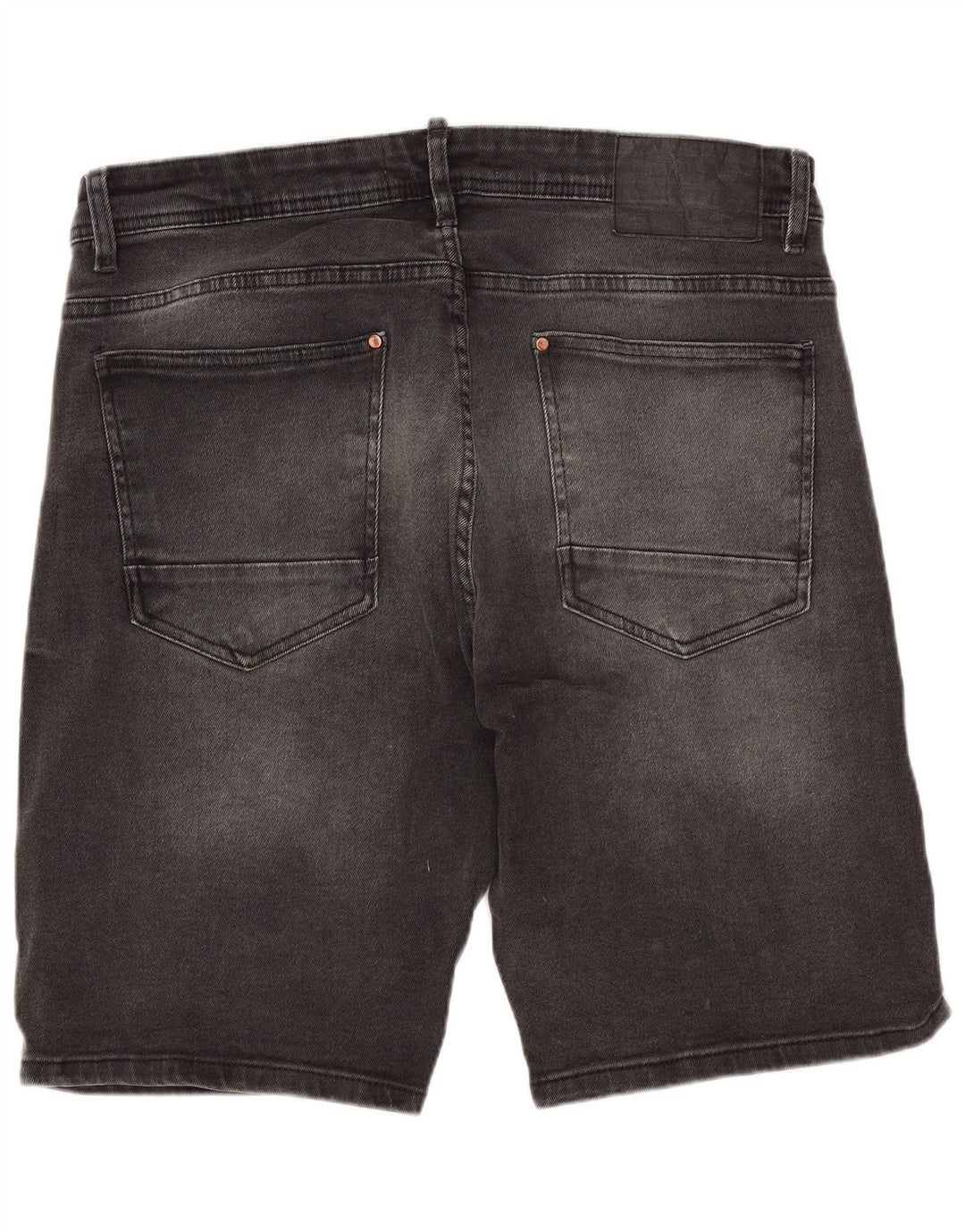 ZARA Mens Denim Shorts EU 46 XL W36  Grey Cotton