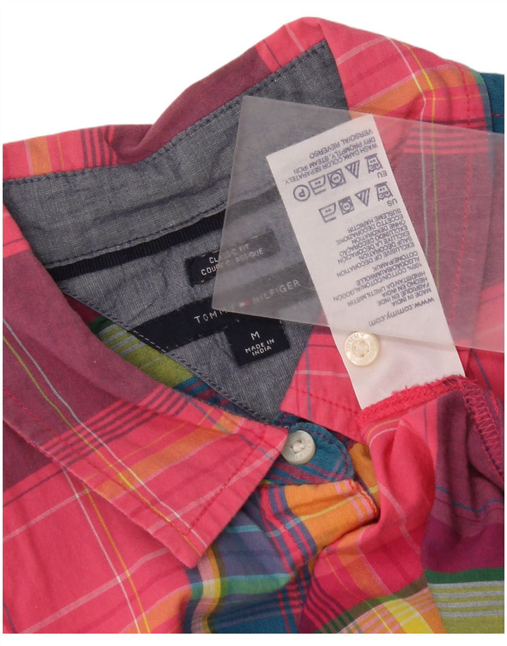Tommy Hilfiger Womens Classic Fit Shirt UK 12 Medium Multicoloured Check