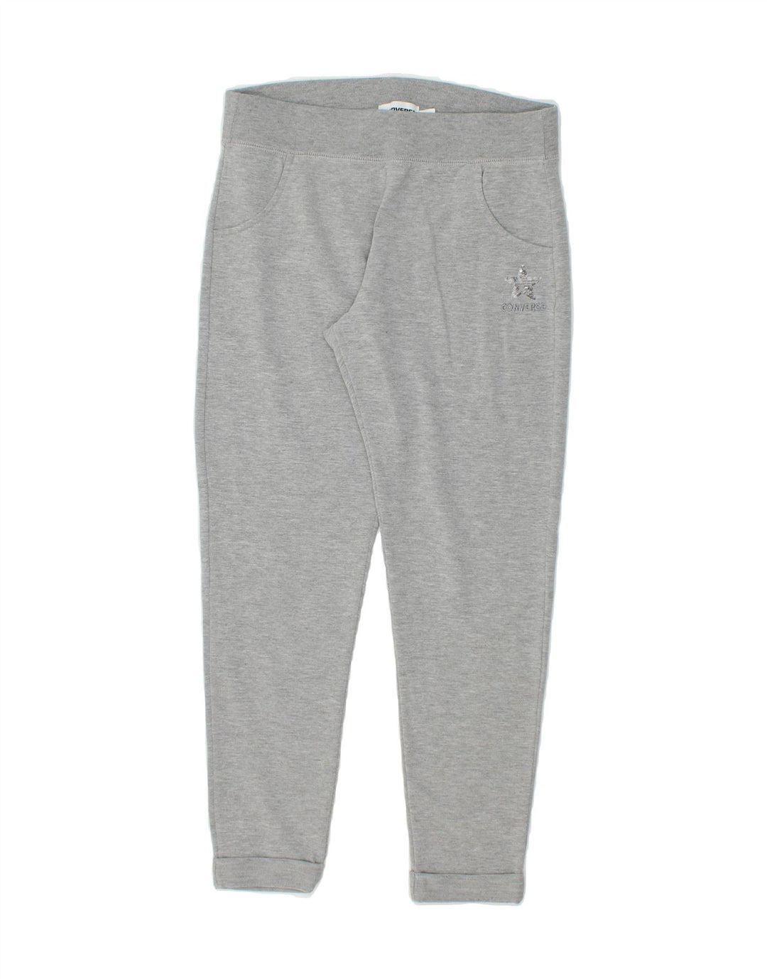 CONVERSE Womens Tracksuit Trousers UK 12 Medium Grey Cotton Vintage Converse and Second-Hand Converse from Messina Hembry 