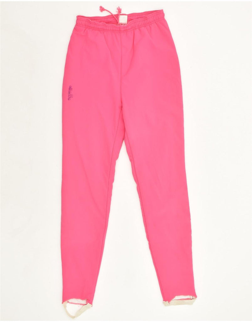 ELLESSE Womens Stirrup Tracksuit Trousers UK 4 XS Pink Polyamide | Vintage Ellesse | Thrift | Second-Hand Ellesse | Used Clothing | Messina Hembry 