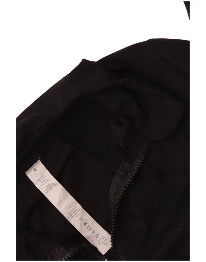 Lululemon Womens Tracksuit Top Jacket US 4 Small Black Nylon