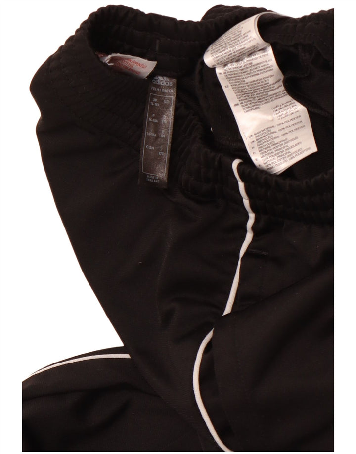 ADIDAS Boys Primegreen Tracksuit Trousers Joggers 14-15 Years  Black