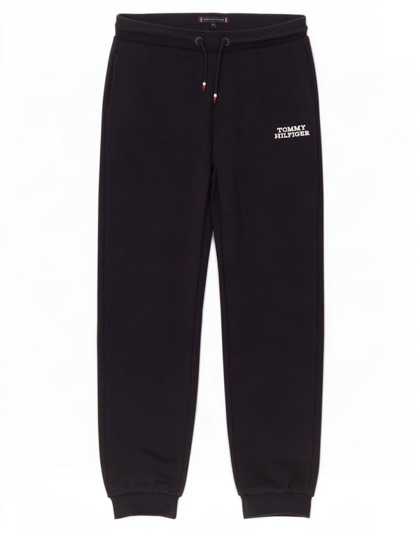 Tommy Hilfiger Boys Tracksuit Trousers Joggers 11-12 Years Navy Blue Cotton