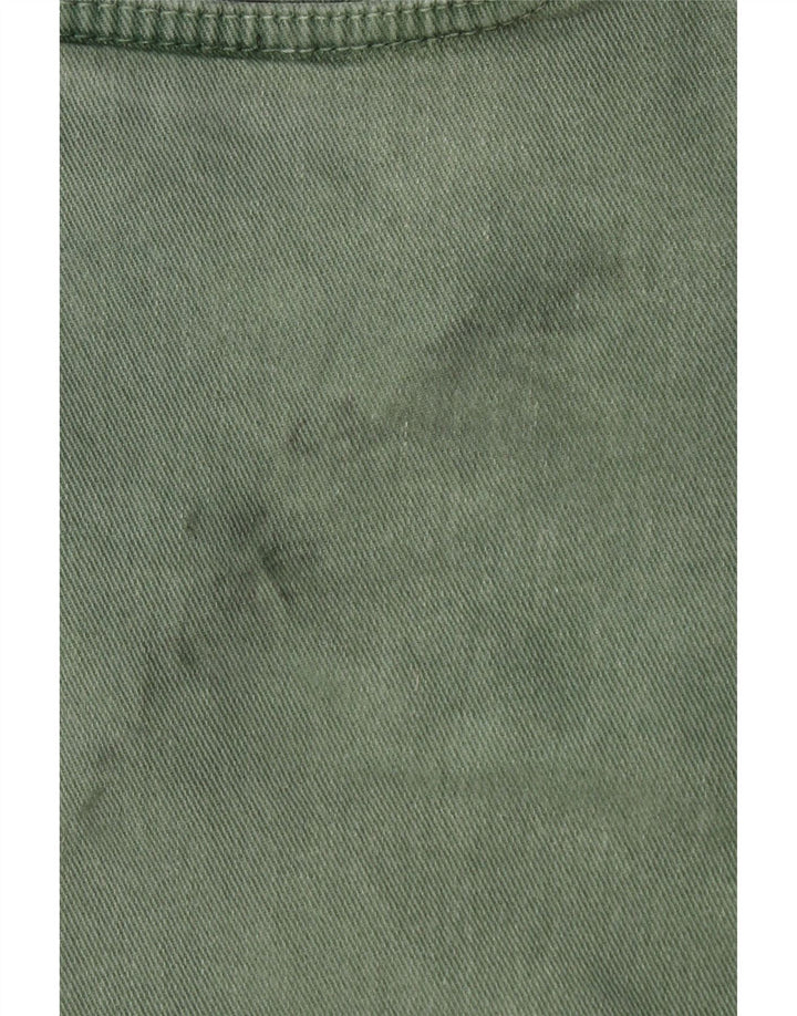 Gas Mens Denim Shorts W32 Medium Green Cotton