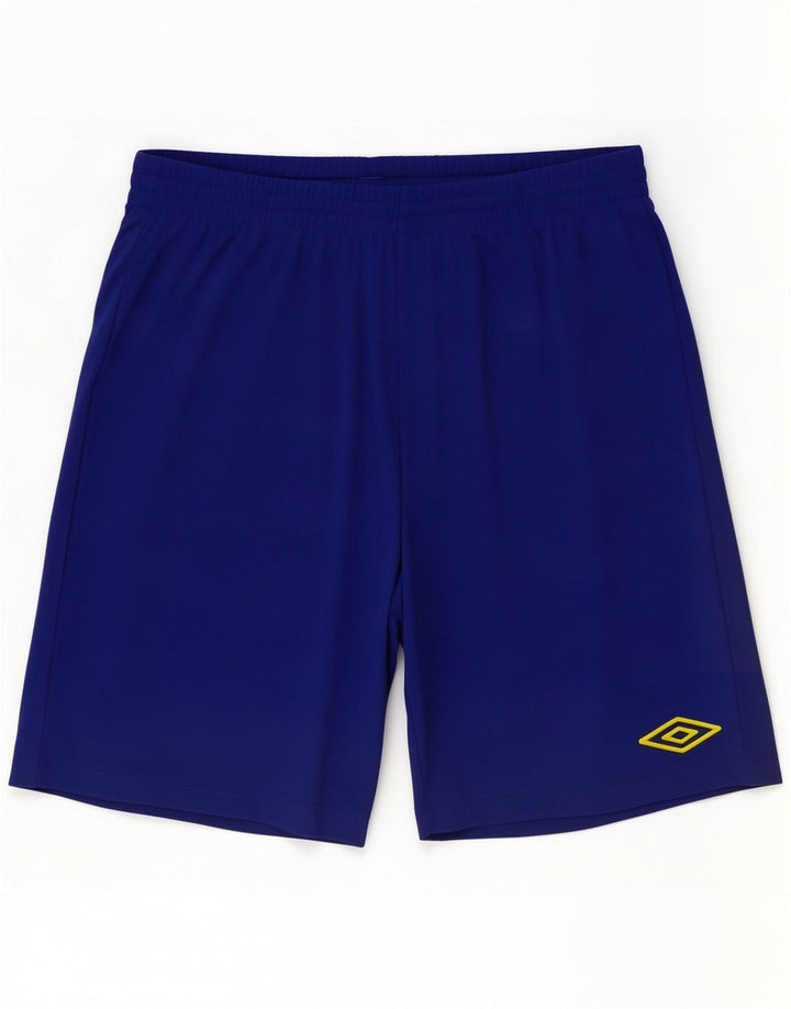 Umbro Mens Sport Shorts Large Blue Polyester