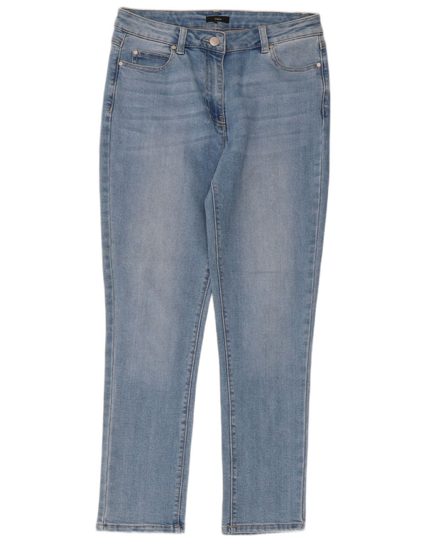 M&Co Womens Slim Jeans UK 12 Medium W32 L27 Blue Cotton