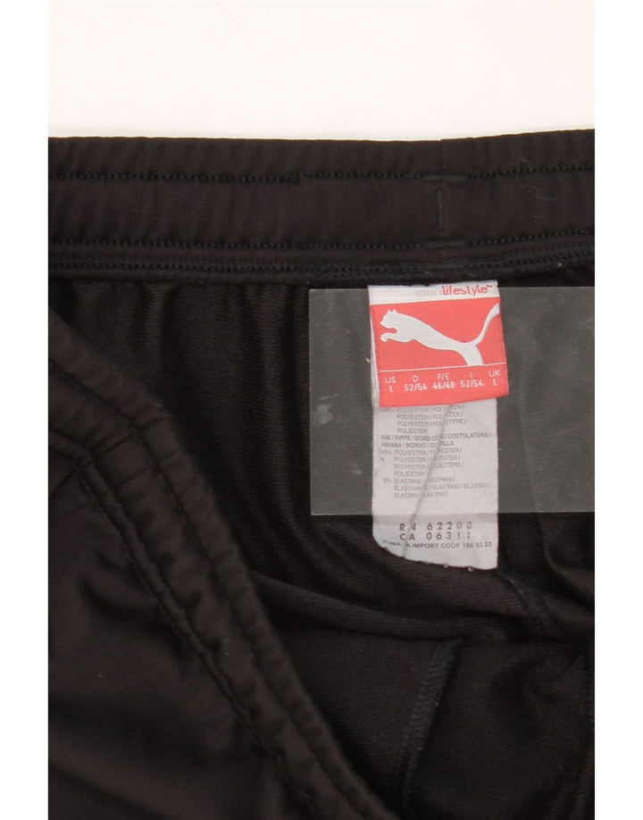 PUMA Mens Tracksuit Trousers Joggers Large  Black Polyester Vintage Puma and Second-Hand Puma from Messina Hembry 