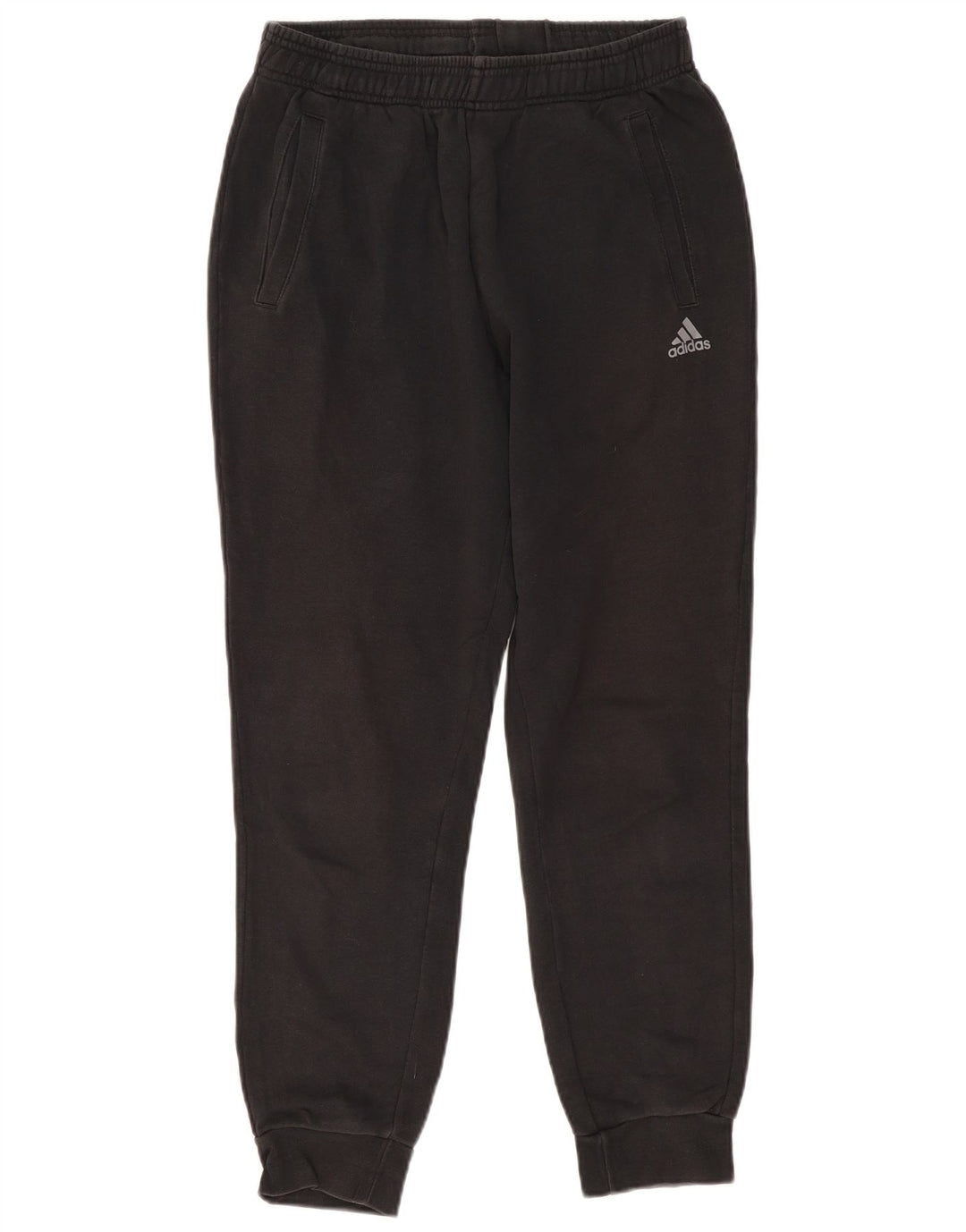 ADIDAS Mens Tracksuit Trousers Joggers Medium Black Cotton