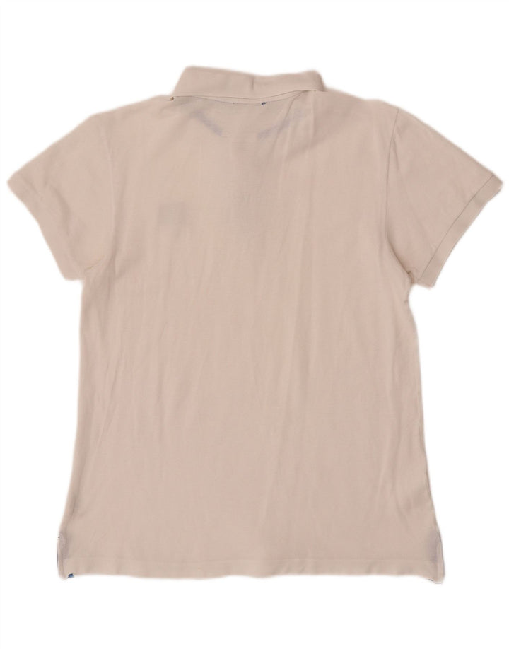 Paul & Shark Mens Polo Shirt Medium White Cotton