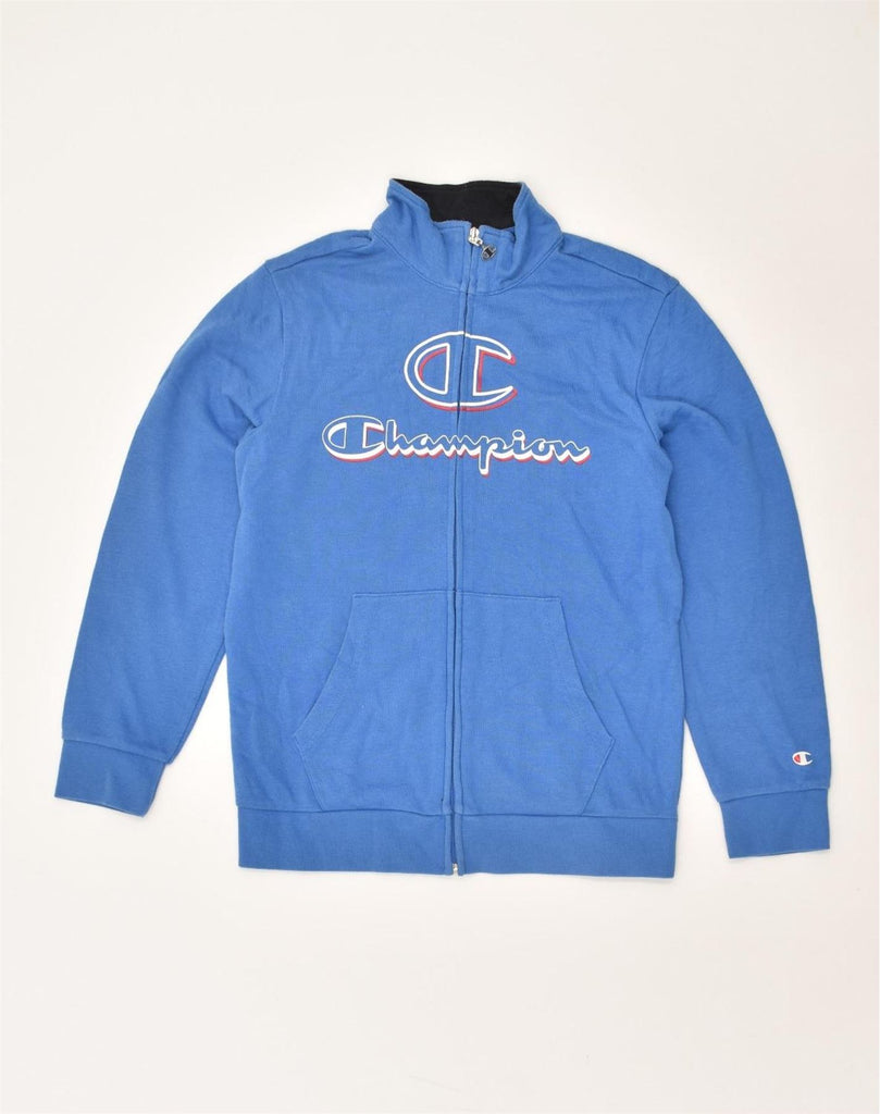 CHAMPION Boys Graphic Tracksuit Top Jacket 11-12 Years Large Blue | Vintage Champion | Thrift | Second-Hand Champion | Used Clothing | Messina Hembry 