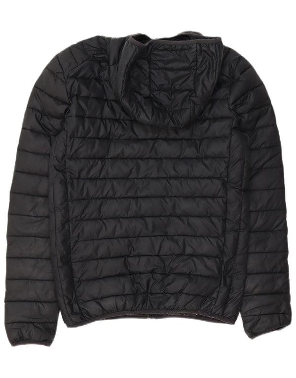 Ellesse Mens Hooded Padded Jacket UK 34 XS Black Polyester Sports