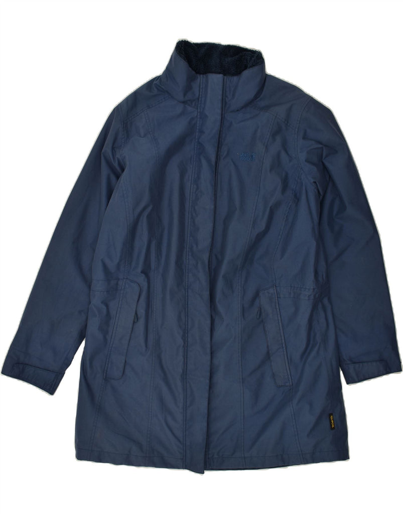 JACK WOLFSKIN Womens Windbreaker Coat UK 18 XL  Navy Blue Polyester | Vintage Jack Wolfskin | Thrift | Second-Hand Jack Wolfskin | Used Clothing | Messina Hembry 