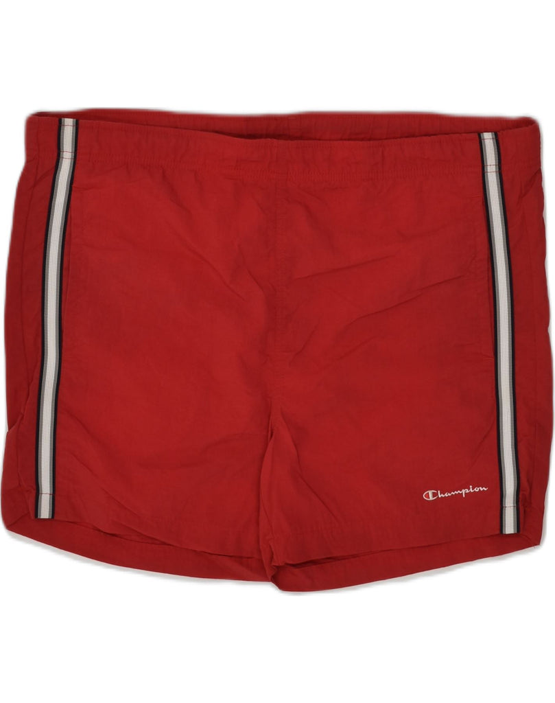 CHAMPION Mens Sport Shorts Large Red | Vintage Champion | Thrift | Second-Hand Champion | Used Clothing | Messina Hembry 