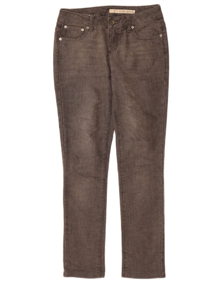 Dkny Womens Slim Jeans US 4 Small W28 L30 Grey Cotton