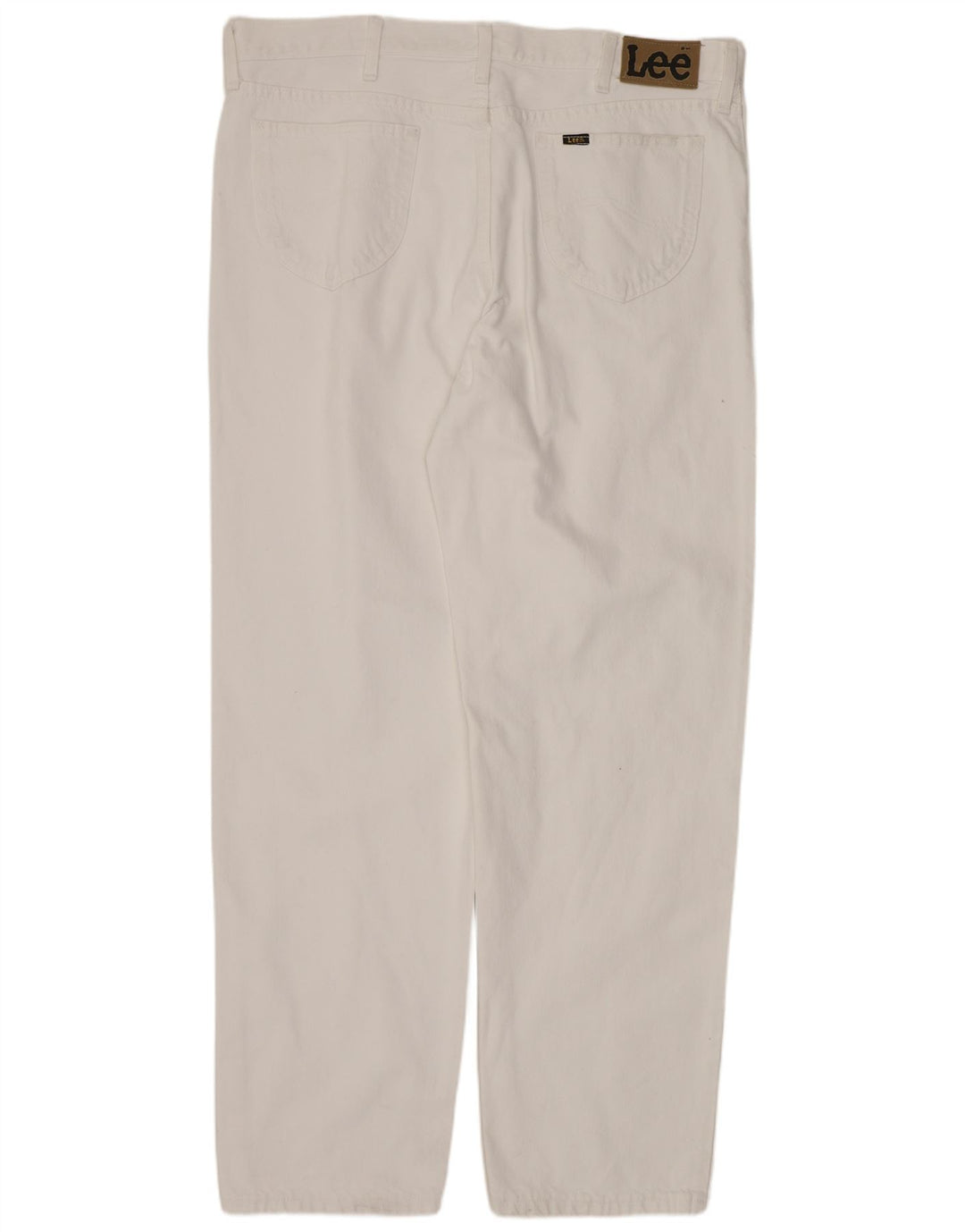 LEE Mens Kansas Straight Jeans W40 L34  White Cotton