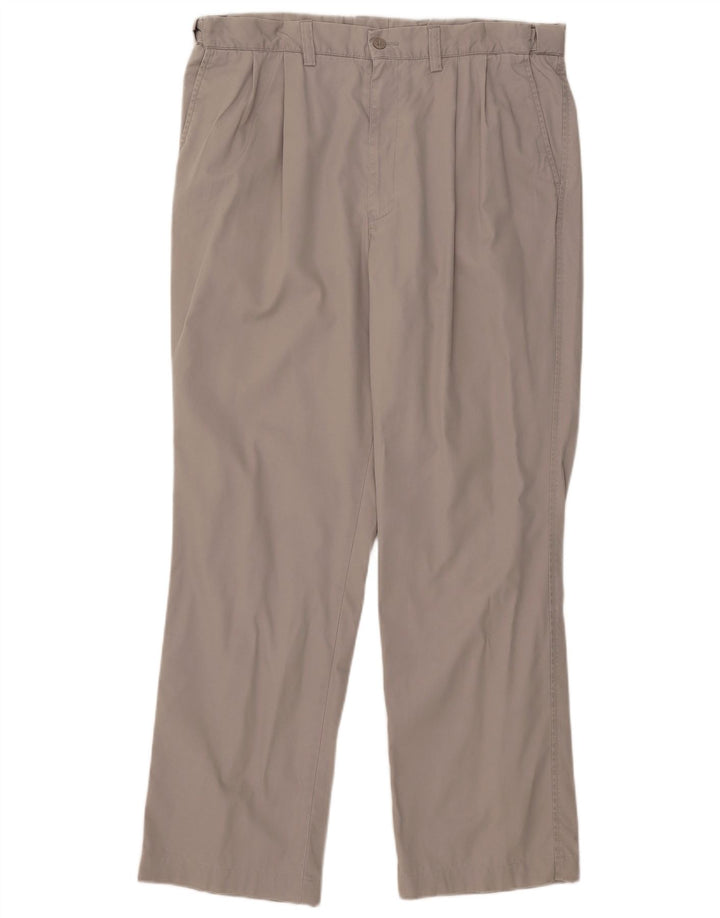 Marks & Spencer Mens Blue Harbour Pegged Chino Trousers W38 L31 Grey Cotton