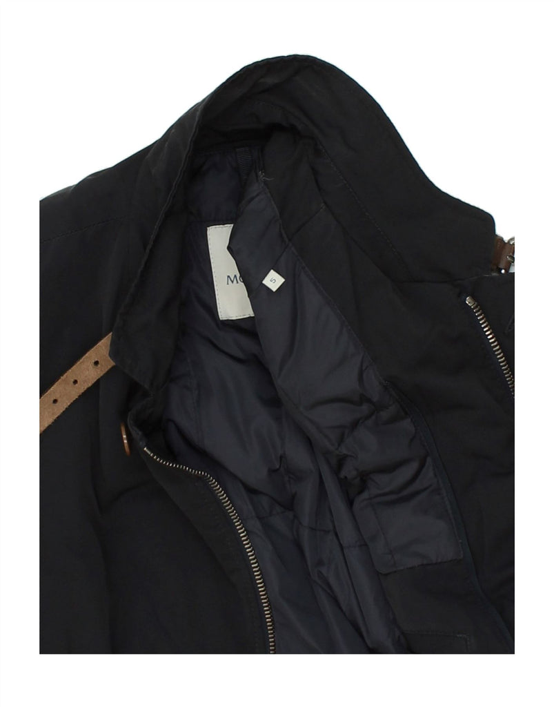 MONCLER Mens Overcoat Size 5 2XL Black Polyester Vintage Moncler and Second-Hand Moncler from Messina Hembry 