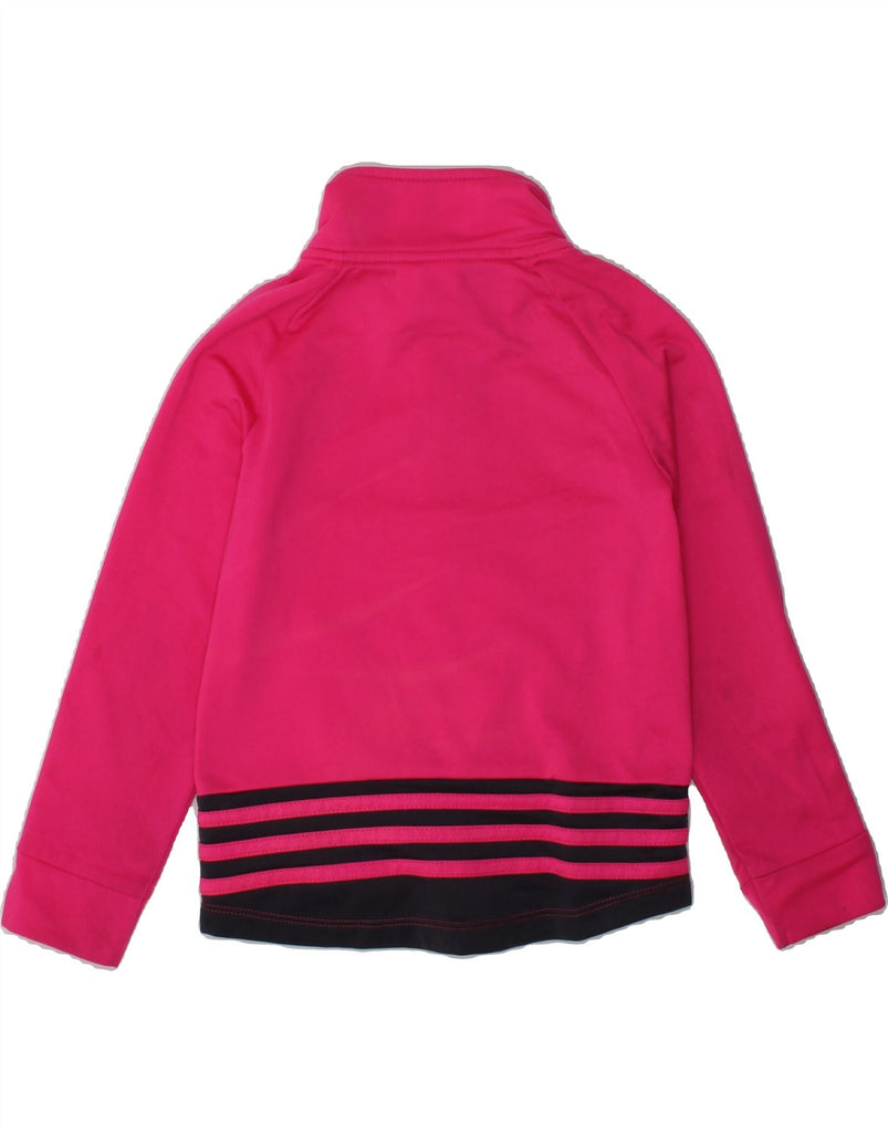 ADIDAS Girls Tracksuit Top Jacket 3-4 Years Pink Polyester | Vintage Adidas | Thrift | Second-Hand Adidas | Used Clothing | Messina Hembry 