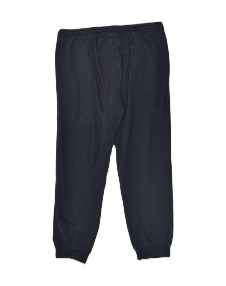 CHAMPION Womens Tracksuit Trousers UK 20 2XL Navy Blue Cotton | Vintage Champion | Thrift | Second-Hand Champion | Used Clothing | Messina Hembry 