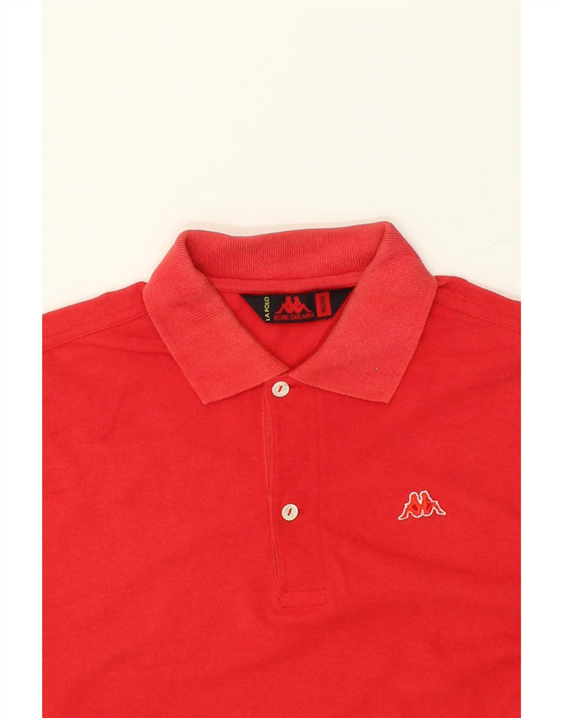 KAPPA Mens Polo Shirt Medium Red Cotton | Vintage Kappa | Thrift | Second-Hand Kappa | Used Clothing | Messina Hembry 