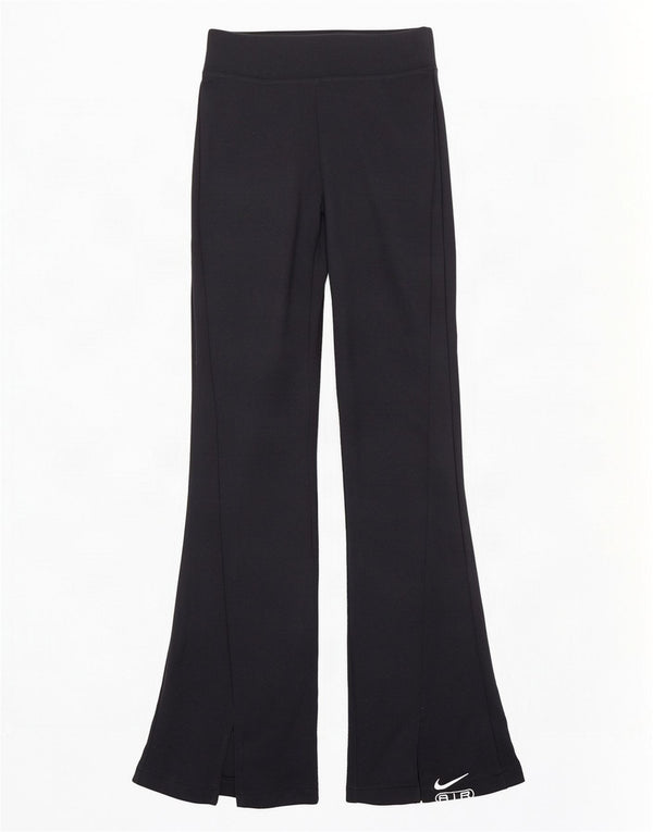 Nike Womens Flare Tracksuit Trousers UK 10 Small Black