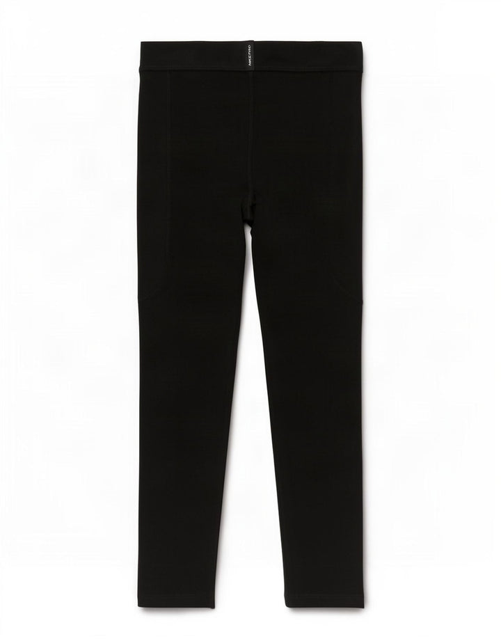 Nike Girls Dri Fit Leggings 8-9 Years Small Black Polyester