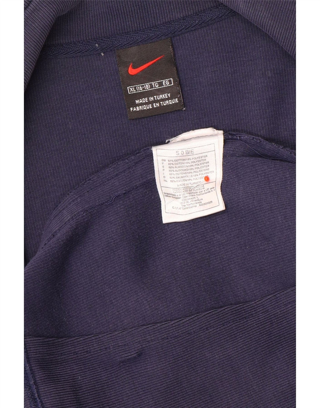 Nike Boys Tracksuit Top Jacket 15-16 Years XL Navy Blue