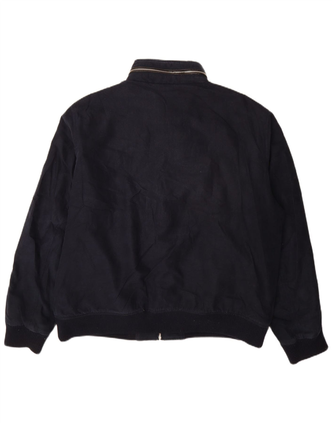 Vintage Mens Bomber Jacket UK 44 2XL Navy Blue