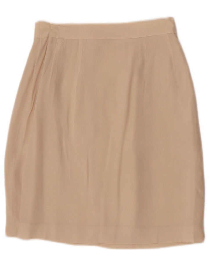 Max & Co. Womens Mini Skirt UK 6 XS W24  Beige Silk