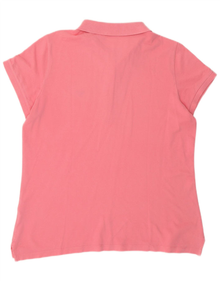 Gant Womens Polo Shirt UK 20 2XL Pink