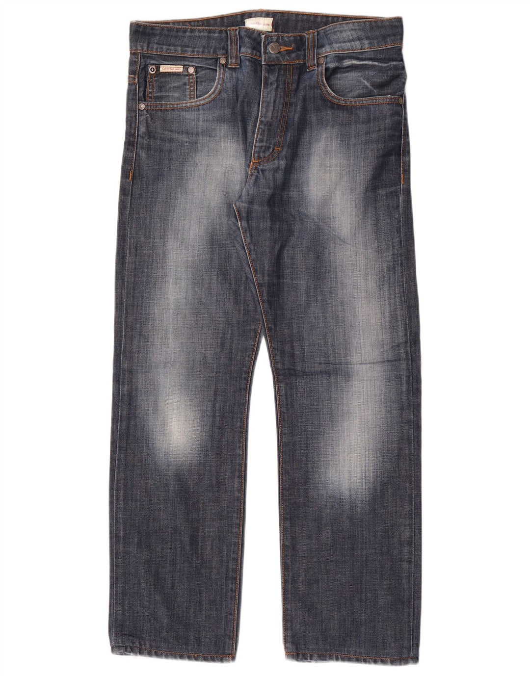 Calvin Klein Womens Straight Jeans  W30 L29 Blue Cotton