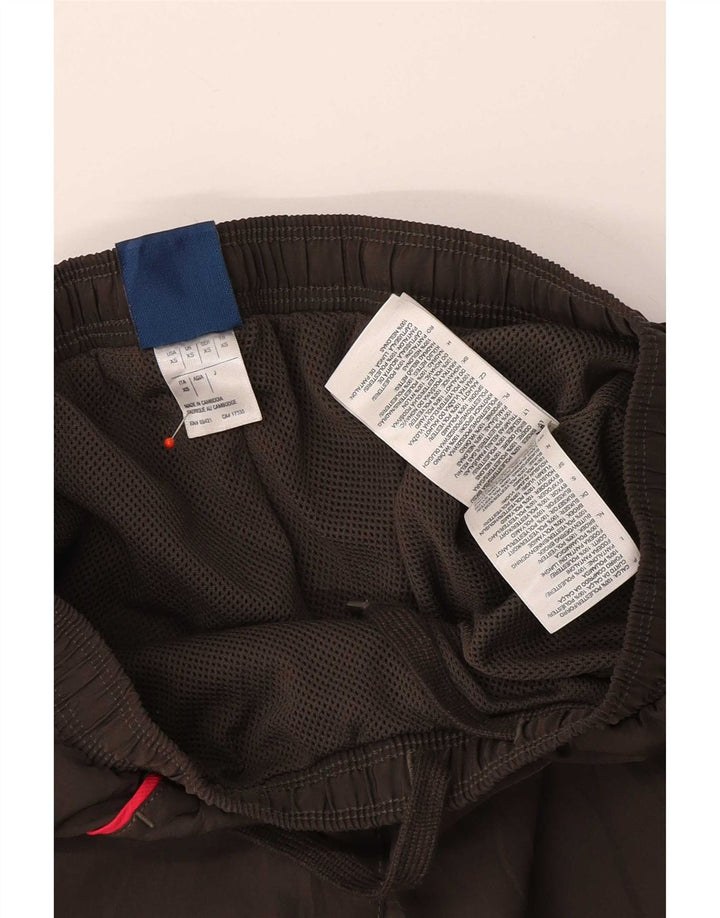 Reebok Womens Tracksuit Trousers UK 4 XS Grey Striped Polyester