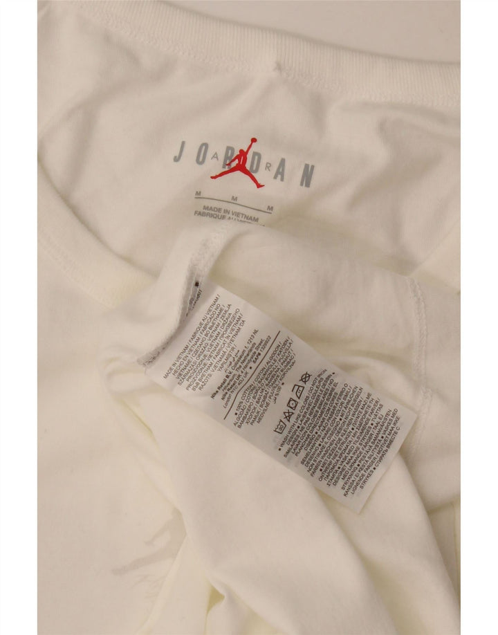 Jordan Mens Graphic Vest Top Medium White Cotton