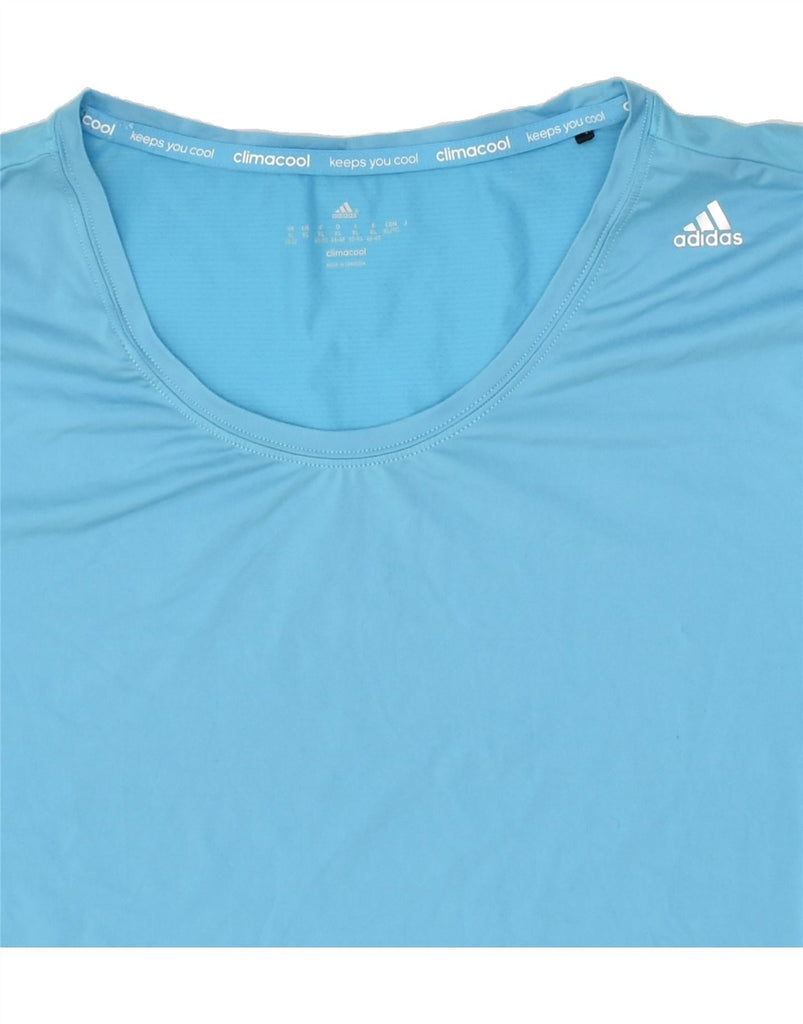 ADIDAS Womens Climacool T-Shirt Top UK 18 XL Blue | Vintage Adidas | Thrift | Second-Hand Adidas | Used Clothing | Messina Hembry 