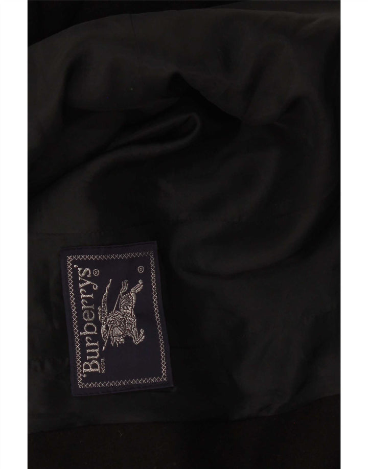 Burberrys Womens 3 Button Blazer Jacket UK 14 Medium Black