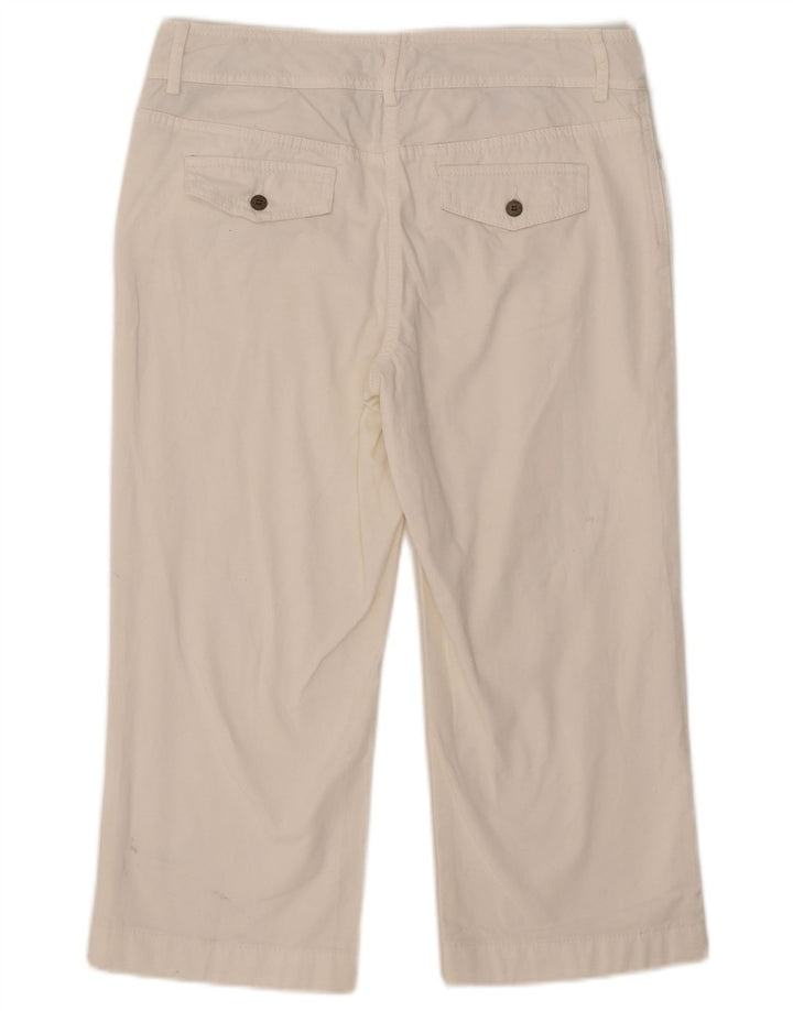 Tommy Hilfiger Womens Capri Trousers US 8 Medium W32 L21 White Cotton