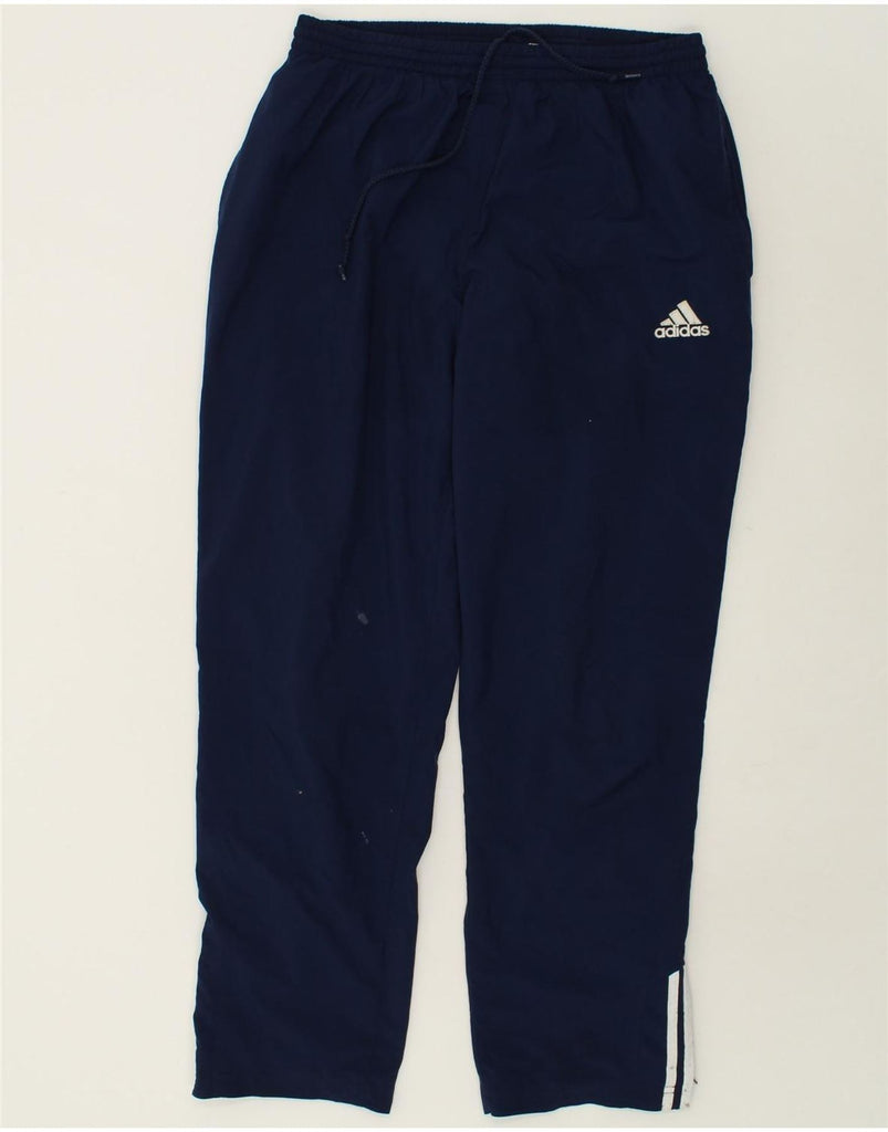 ADIDAS Mens Tracksuit Trousers UK 42/44 Large Navy Blue Polyester | Vintage Adidas | Thrift | Second-Hand Adidas | Used Clothing | Messina Hembry 